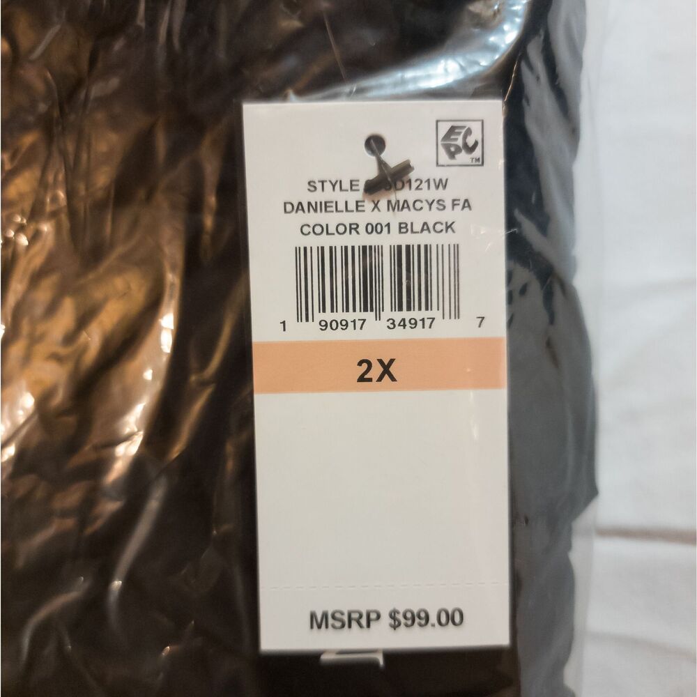 NWT  Dress V-Neck Plus Size Black